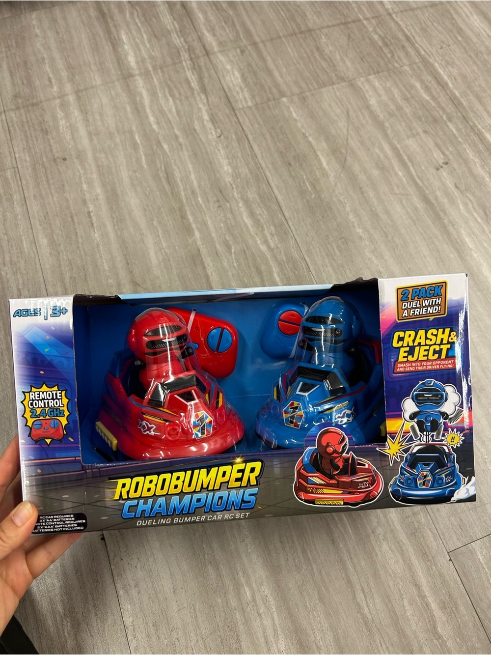 Bumper Robobumper Champions 2-Pack RC Bumper Cars - Red & Blue